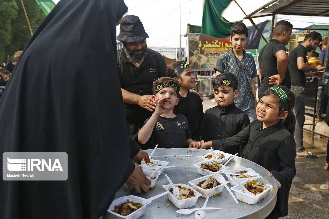 غذا و اسکان زائران اربعین در نجف به زبان آمار
