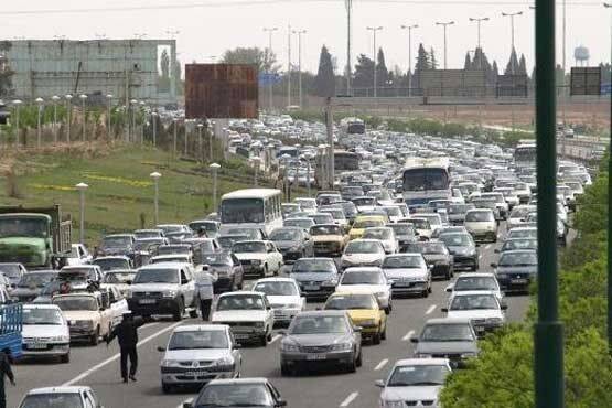 ترافیک سنگین در آزادراههای قزوین