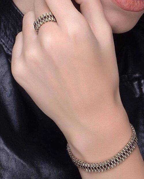 ست انگشتر و دستبند زنانه
