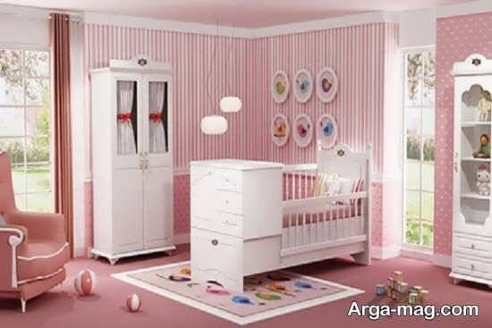 طراحی دیوار اتاق نوزاد