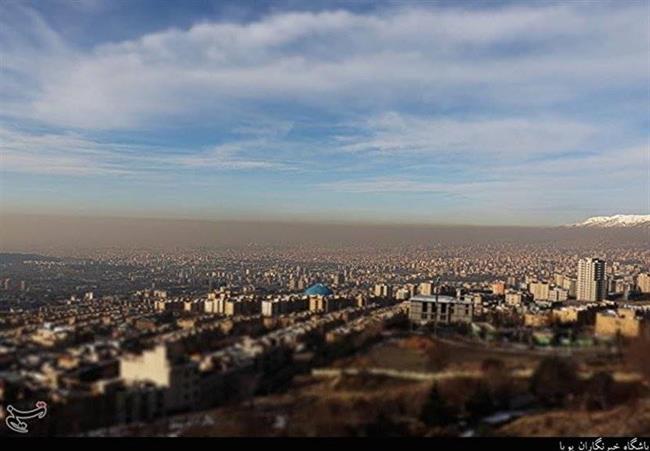 عکس: غافلگیری تهران توسط آلاینده‌ها