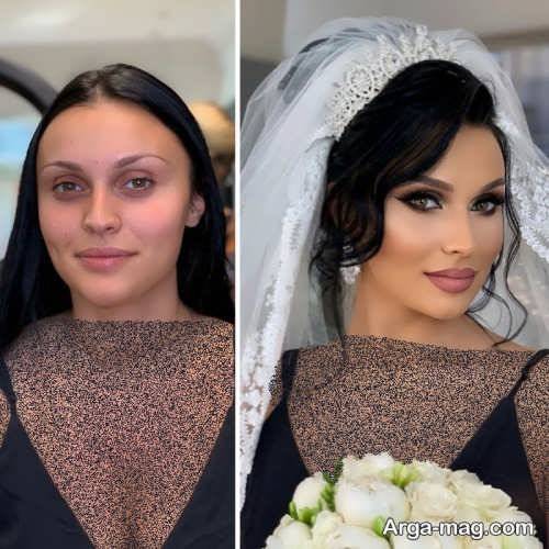 آرایش قبل و بعد عروس با 60 میکاپ زیبا و خاص