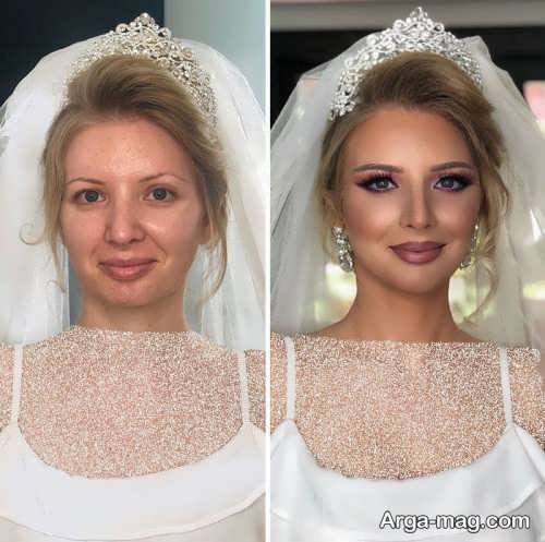 مدل آرایش صورت شیک و زیبا برای عروس