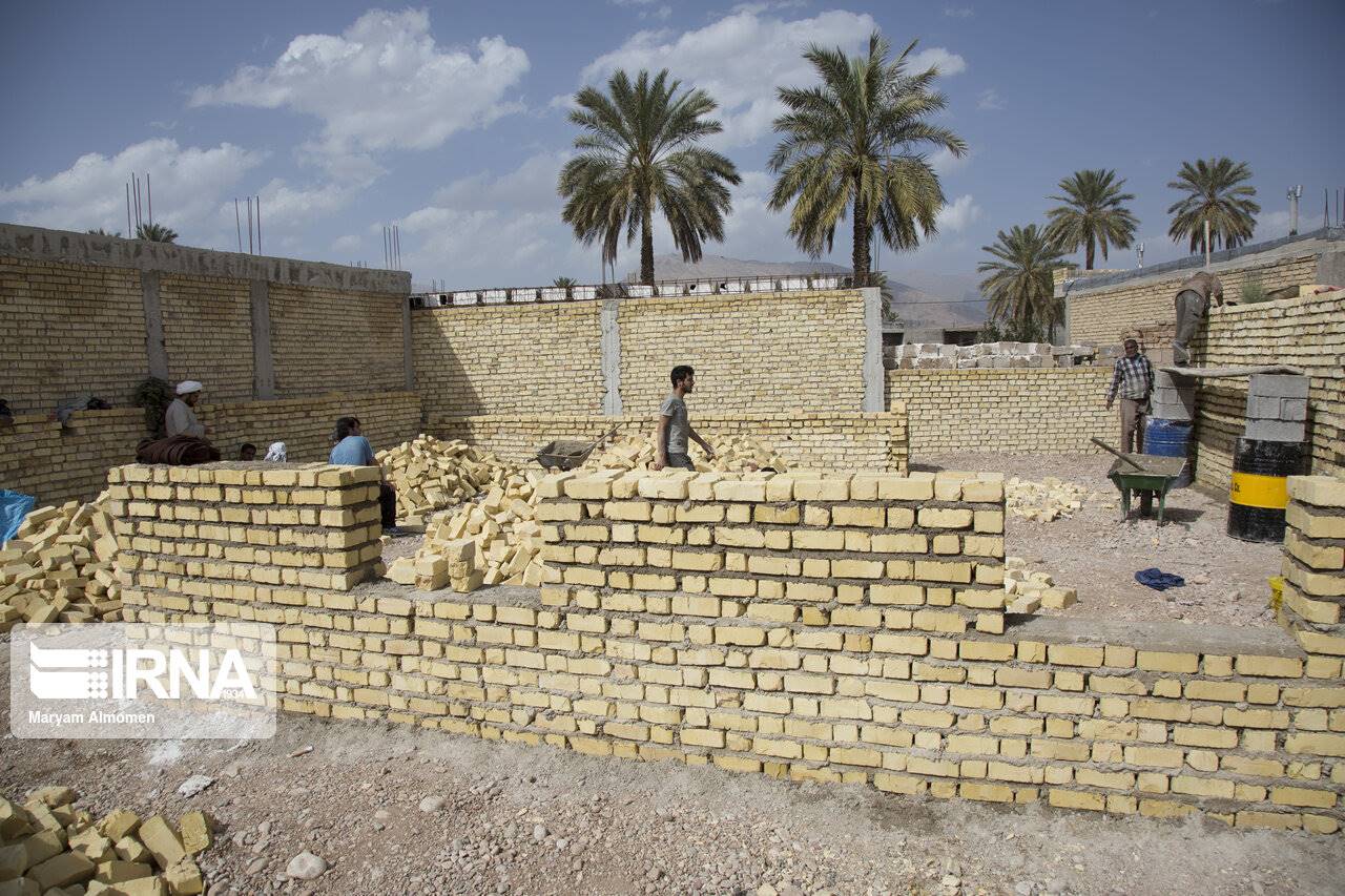 روند ساخت واحدهای مسکونی سیلزده خوزستان ادامه دارد