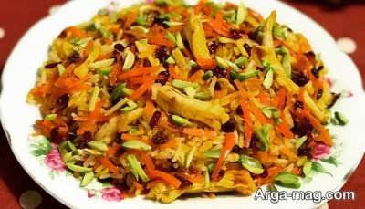 طرز تهیه هویج پلو با مرغ