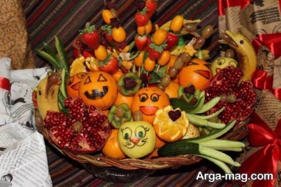تزئینات هنرمندانه میوه شب یلدا