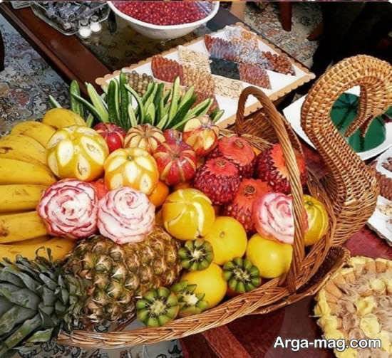 جذاب ترین تزئین میوه برای شب یلدا