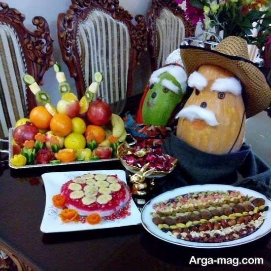 مجموعه جدید تزئین میوه برای شب یلدا