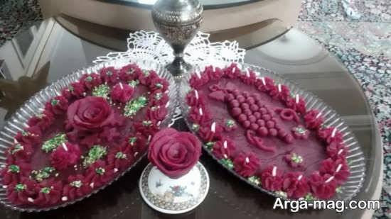 تزئینات لبو به شکل انگور و گل