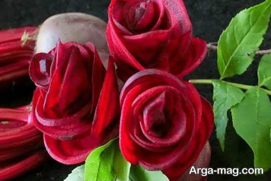 تزئینات لبو به شکل گل رز