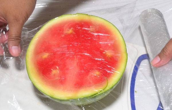 نگهداری هندوانه بریده شده با پوست
