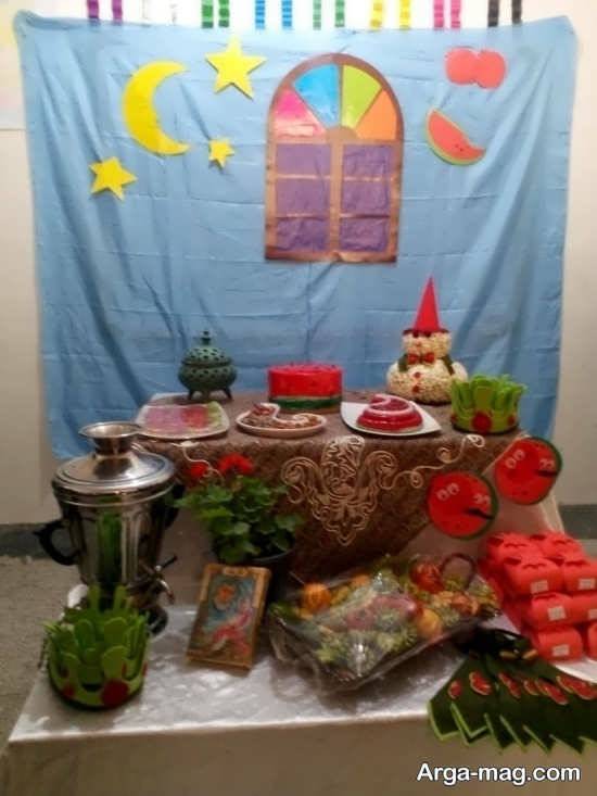 جذاب ترین تزیینات شب یلدا برای مدرسه 