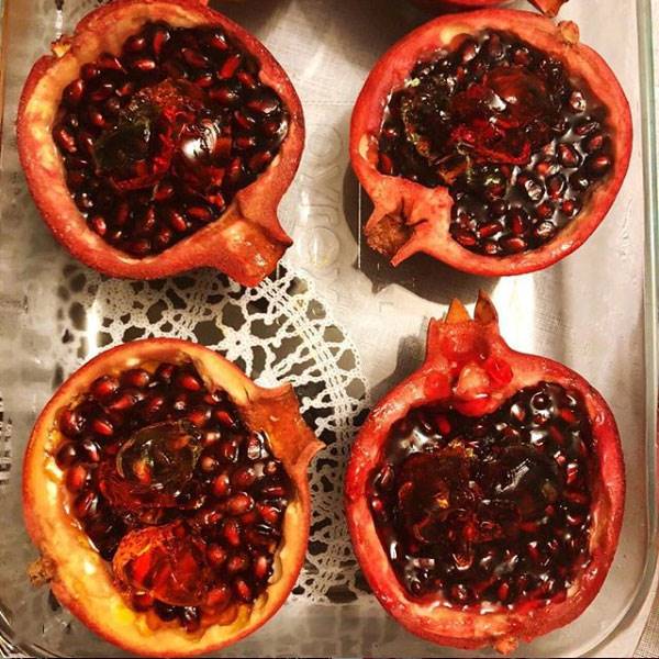 تزیین ژله انار شب یلدا در پوست انار تزیین ژله انار شب یلدا در پوست انار
