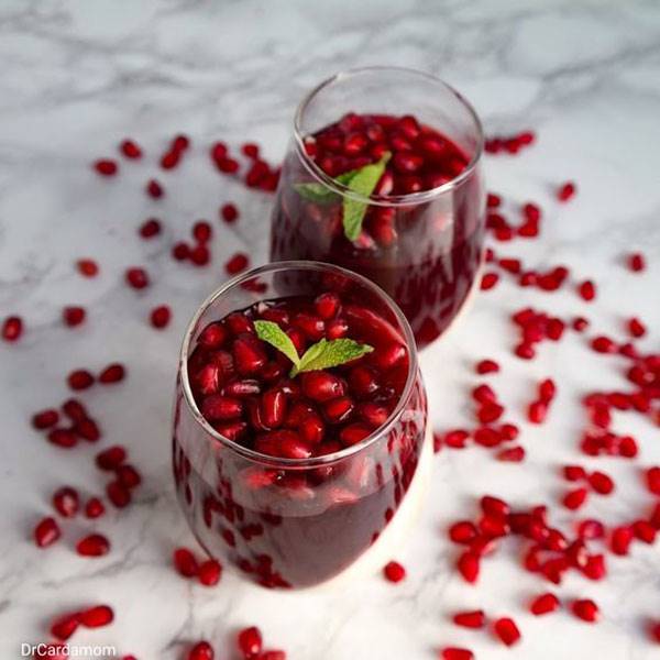 ژله انار لیوانی زیبای شب یلدا ژله انار لیوانی زیبای شب یلدا