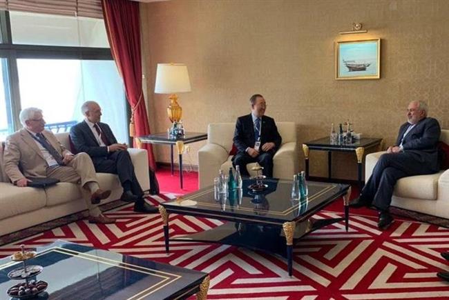 دیدار ظریف با معاون دبیرکل سازمان ملل در قطر
