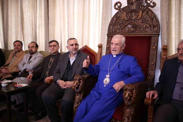 دیدار محسن جوادی با اسقف‌ اعظم ارامنه تهران