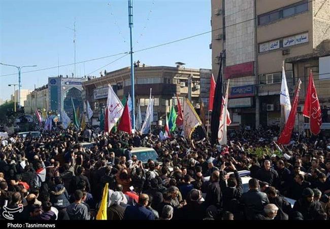 ‌گزارش لحظه به لحظه از مراسم تشییع سردار دل‌ها/ سنگِ تمام اهوازی ها +تصاویر