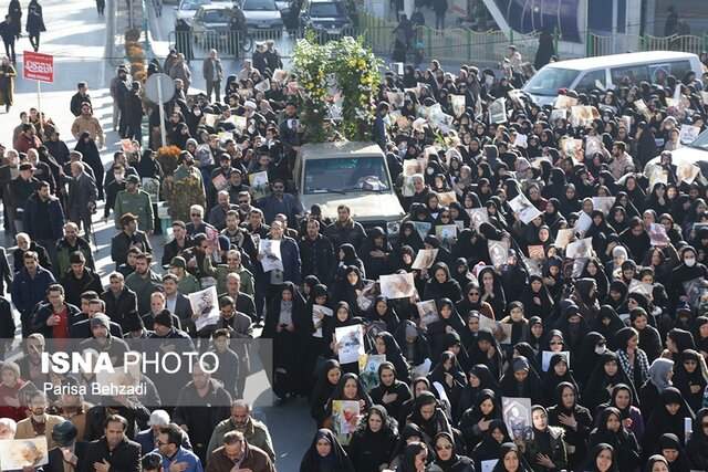 پیکر مطهر جانباز شهید اراکی تشییع شد