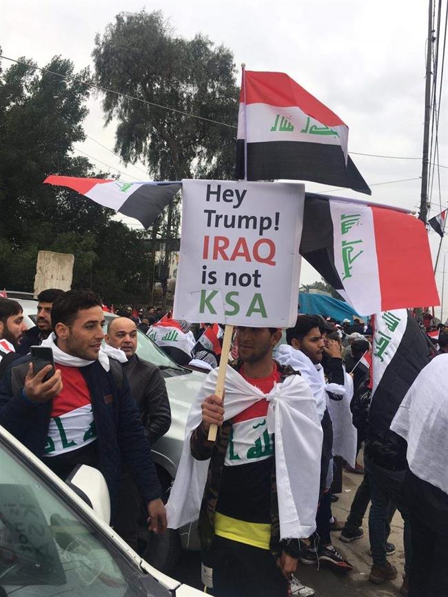تظاهرات ضد آمریکایی در بغداد