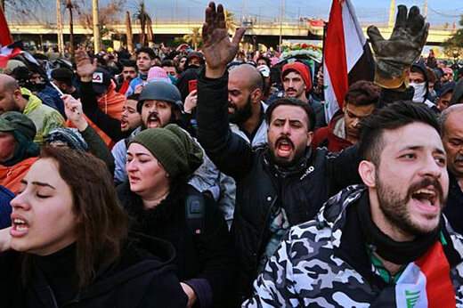 ببینید ؛ تصاویر یورونیوز از تظاهرات گسترده عراقی‌ها برای خروج آمریکا از کشورشان