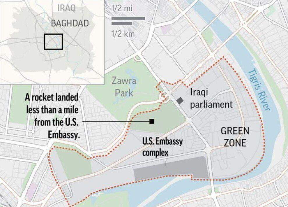 بالگردهای آمریکایی کارمندان سفارتخانه بغداد را تخلیه کردند