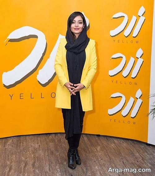 مانتوی زرد زنانه