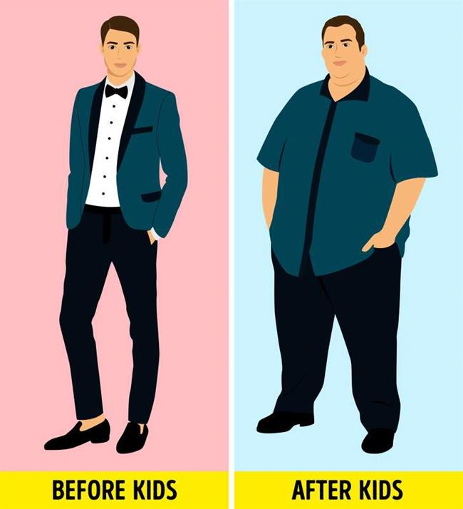 افزایش وزن مردان بعد از پدر شدن