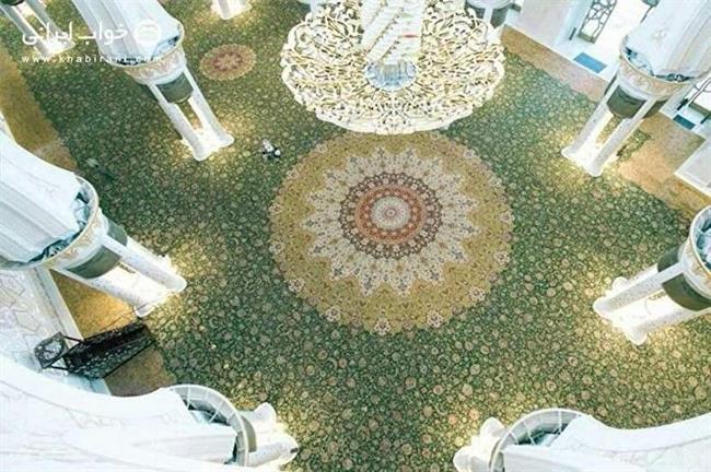 عکس: بافت بزرگترین فرش دنیا در نیشابور به سفارش سلطان قابوس