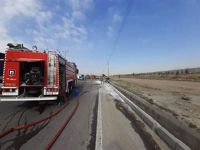 آتش‌نشانی , سازمان آتش‌نشانی تهران , حوادث جاده‌ای , 