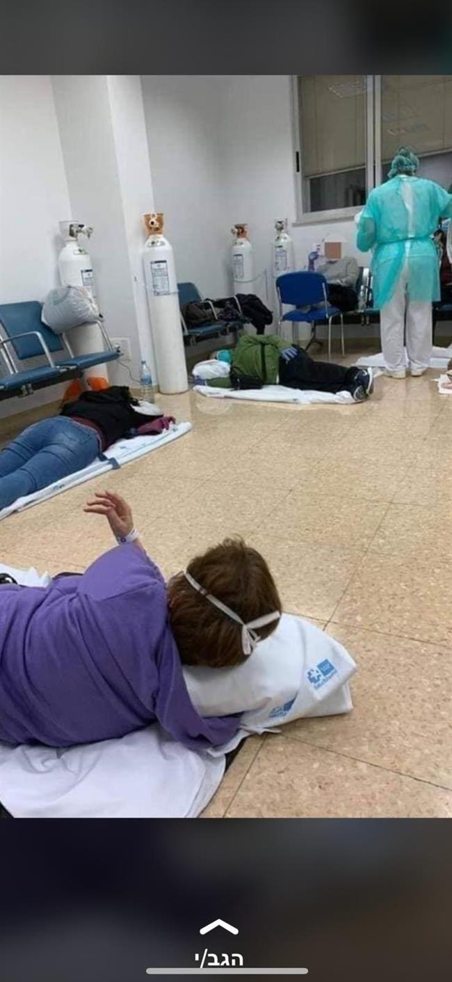 وضعیت نامناسب بیمارستان رژیم صهیونیستی در پی شیوع کرونا +تصاویر