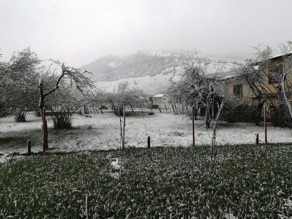 برف بهاری ارتفاعات غربی مازندران را سفیدپوش کرد