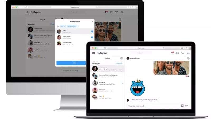 قابلیت پیام شخصی اینستاگرام برای پلتفرم وب فعال شد