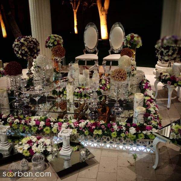 ( سفره عقد _  میز آینه ای )