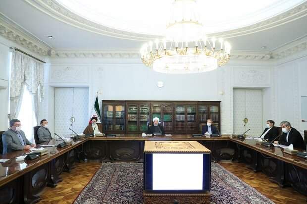 روحانی در جلسه شورای عالی هماهنگی اقتصادی قوا +عکس