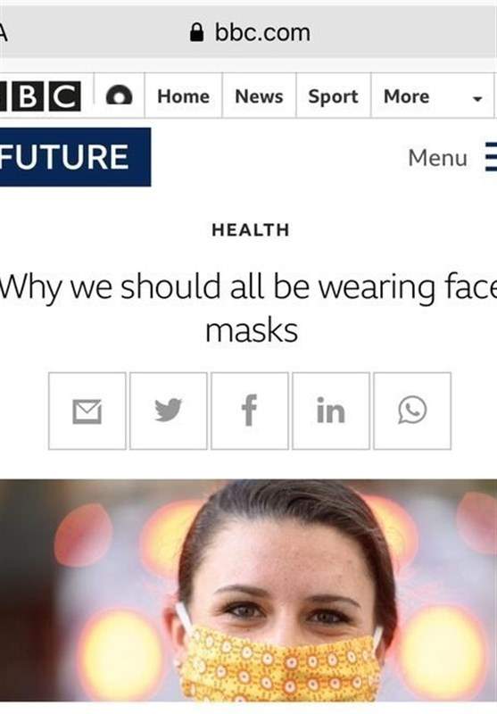 موضع دوگانه BBC درباره استفاده از ماسک برای مقابله با کرونا +تصاویر