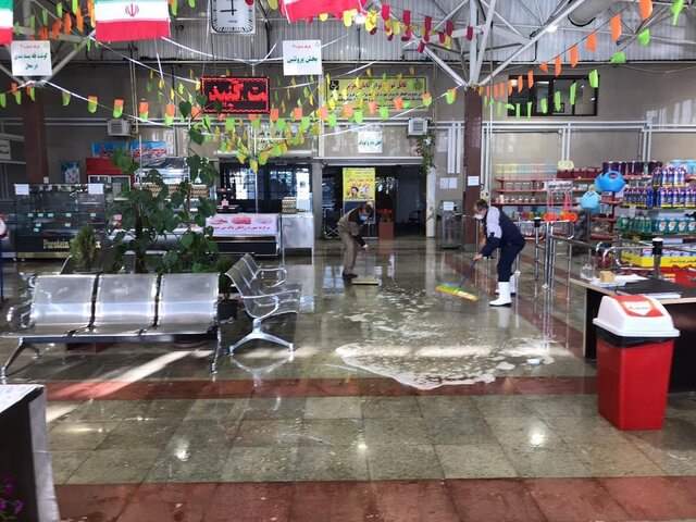 عملیات ضد عفونی و نظافت کلی 245 میدان و بازار میوه و تره بار پایتخت