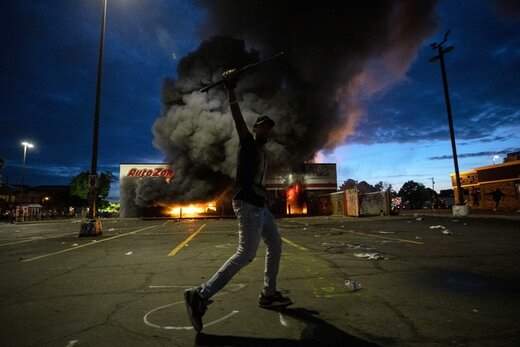 ببینید ؛ تصاویری از خسارات ناشی از اعتراضات در شهر مینیاپولیس ایالت مینه سوتا آمریکا