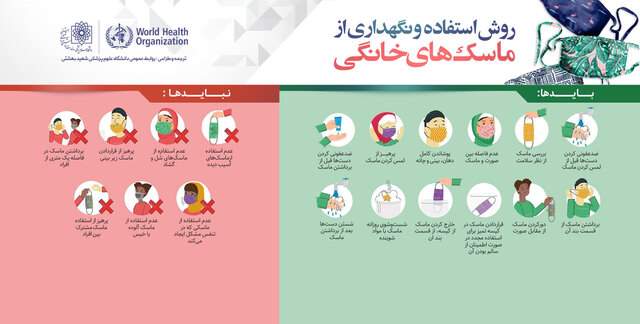 روش استفاده و نگهداری از ماسک‌های خانگی