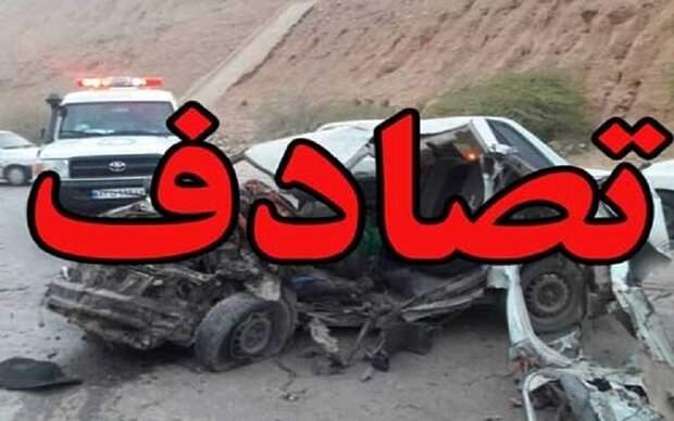 برخورد 3 دستگاه خودرو با یک دیگر در جاده هراز