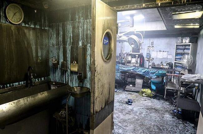 جزئیات آتش‌سوزی در مرکز درمانی سینا اطهر
