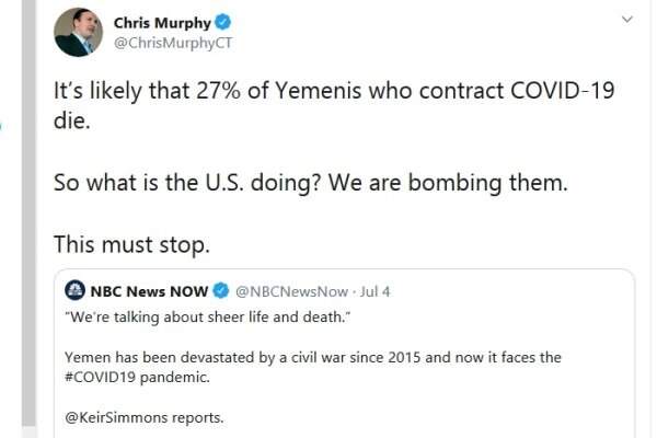 سناتور دموکرات آمریکا: بمباران یمن باید متوقف شود