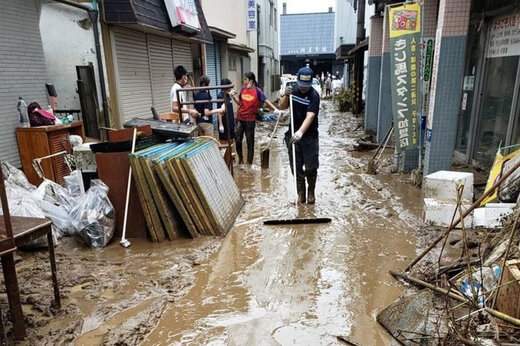 ببینید ؛ تصاویری از خسارت های سیل در جزیره کیوشو ژاپن