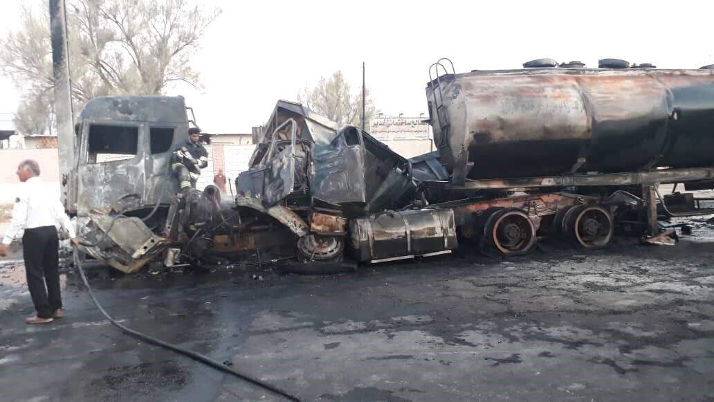 انفجار تانکر سوخت در کرمانشاه 2 مجروح بر جا گذاشت
