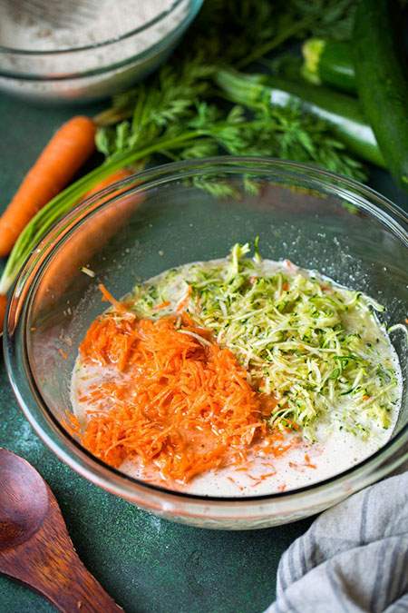 مافین هویج و کدو سبز برای تابستانی شیرین