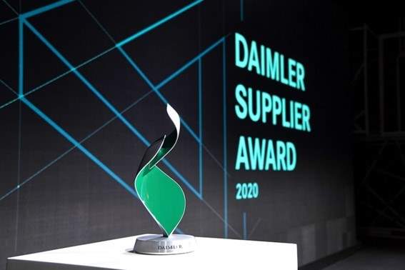 تقدیر از ال‌جی در مراسم معرفی بهترین تأمین‌کنندگان دایملر سال 2020