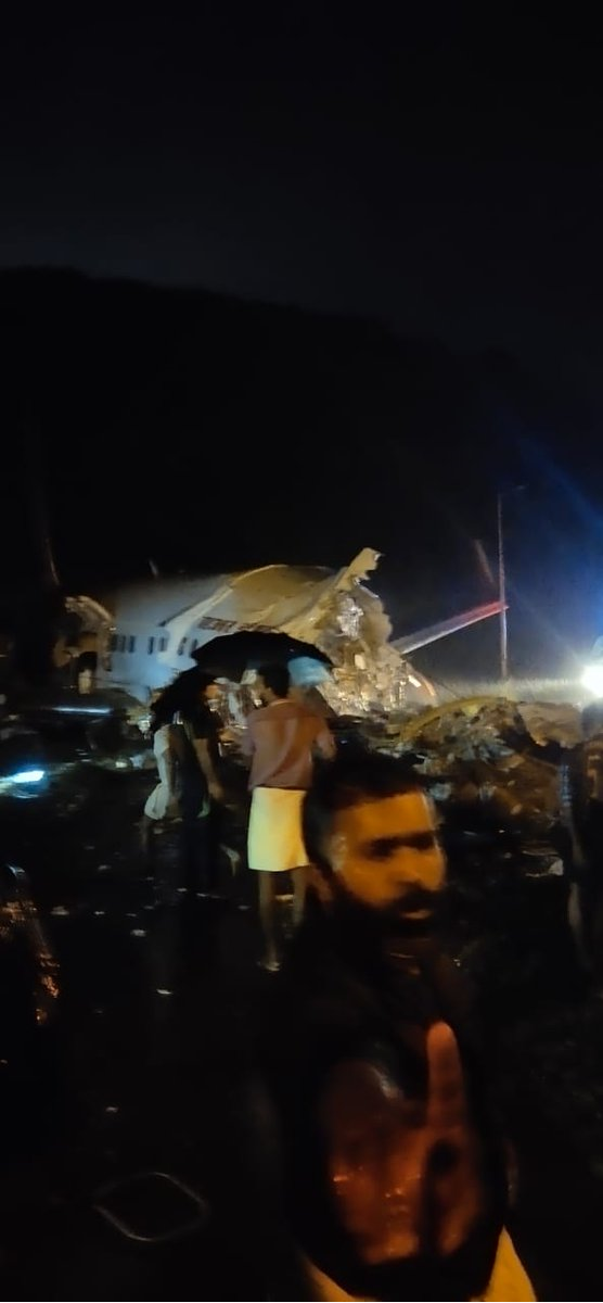 حادثه برای یک هواپیما هنگام فرود در فرودگاه «کالیکات» هند با 191 مسافر