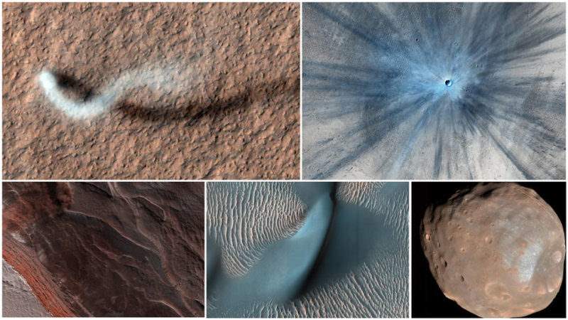 ناسا گزیده ای از عکس های کاوشگر مریخ طی 15 سال اخیر را منتشر کرد