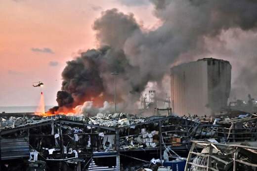 ببینید ؛ تصاویری منتشر نشده‌ و جدید از لحظه‌ی انفجار وحشتناک بیروت