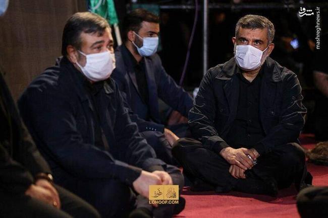 تصویری از سردار حاجی زاده در مراسم عزاداری ماه محرم