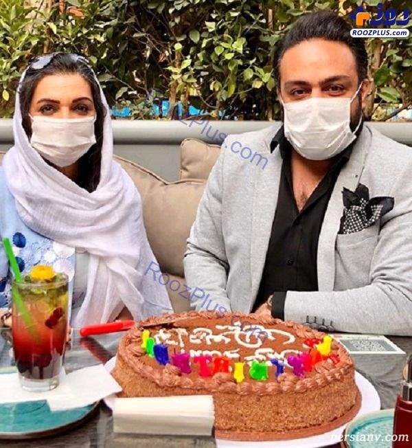 جشن تولد الهام پاوه نژاد با ماسک +عکس